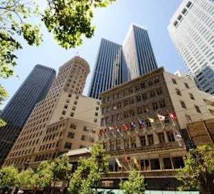 Hochhauskulisse entlang der Market Street