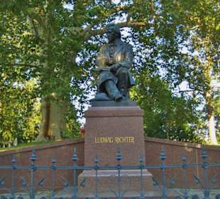 Brühlsche Terrasse - Denkmal Ludwig Richter
