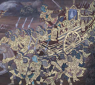 Wandmalerien im Königspalast