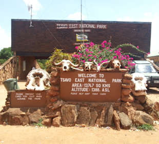 Tsavo Ost Nationalpark Eingang