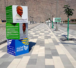 Stadtrundfahrt Khasab Bilderausstellung