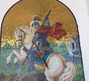 Wandmalerei in der Kirche