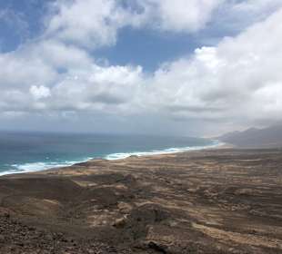 Ausblick auf den Playa de Cofete von Aussichtspunkt