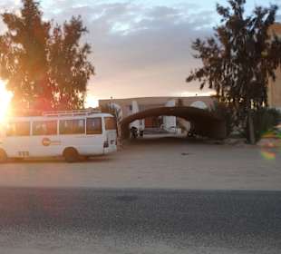Auf Kamelen dem Sonnenuntergang entgegen