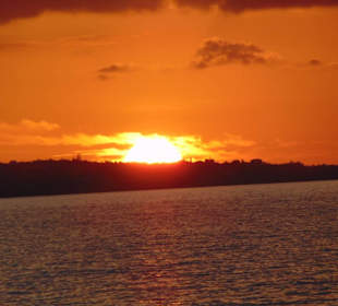 Sonnenuntergang am Strand von Malia