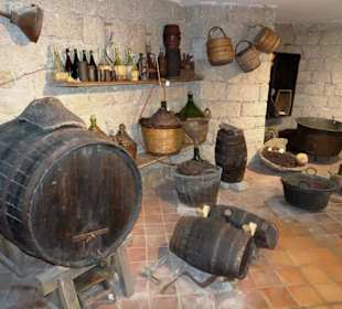 Weinverarbeitung im Museo Etnografico