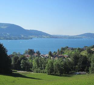 Der Attersee von oben