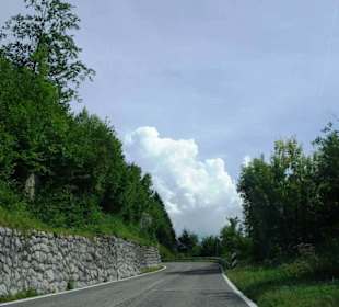 Auffahrt von Italien aus