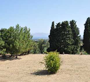 Blick auf Kos von Ausgrabungsstätte aus