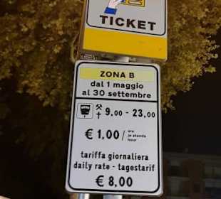 So mal die Parkgebühren