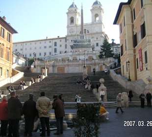 Spanische Treppe im März