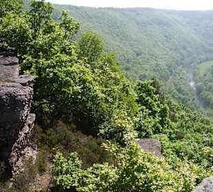 Felspassage über dem Rurtal