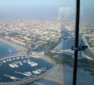 Blick aus der Skyview Bar in Richtung Dubai