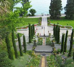 Vista dall'alto della scala d'acqua