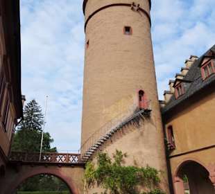 Im Innenhof von Schloss Mespelbrunn