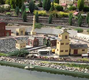 Teil der Gartenbahnanlage
