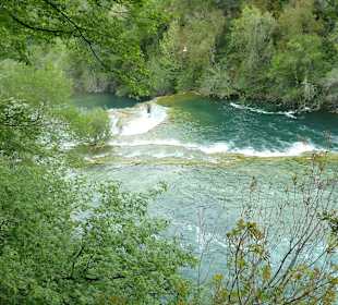 Ausläufer des Wasserfalls Skradinski buk