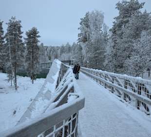 Weg oberhalb der Gehäge