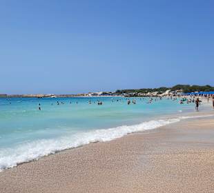 Perfekter Sandstran, null Steine beim Hineingehen 