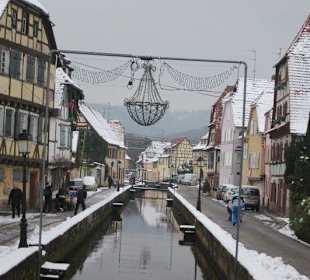Altstadt Wissembourg im Winter