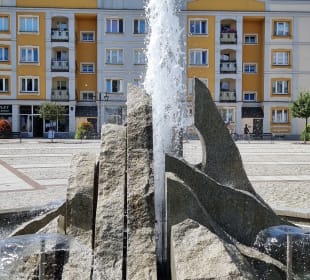 Springbrunnen auf dem Markt