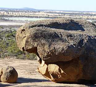 Stein auf dem Wave Rock