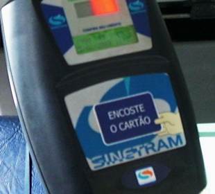 Zahlautomat im Bus von  Manaus
