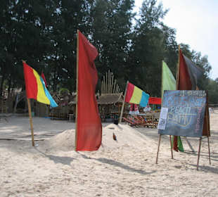 Bereit zur Disco-Party am Strand