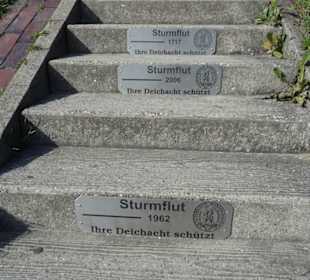 Bei den Sieltoren am Deich