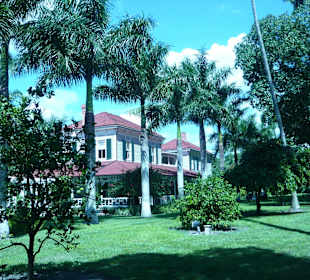 Rückseite des Hauses