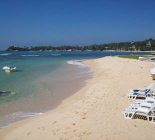 das ist der Strand in Unawatuna