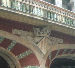 Dettaglio dell'esterno del palau