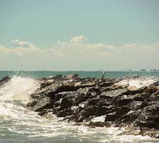 Wellenbrecher in Action