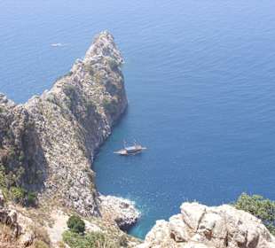 Blick auf den Ankerplatz der Guletsam Kleopatrastr