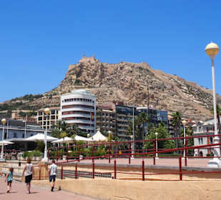 Blick hoch zum Castel