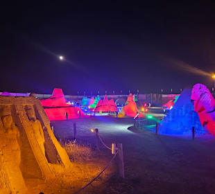 Sandlandschaft bei Nacht 