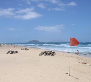 Strand außerhalb von Corralejo