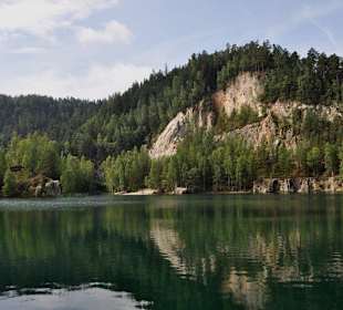 Jeziorko w Adršpach