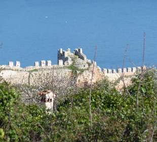 Blick auf Teil der Burg