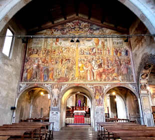 Fresko von Passion und Kreuzigung Christi