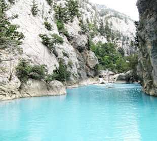 Hier hatt das Wasser nur noch 3 Grad