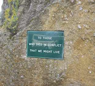 To those who died in conflict that we might live