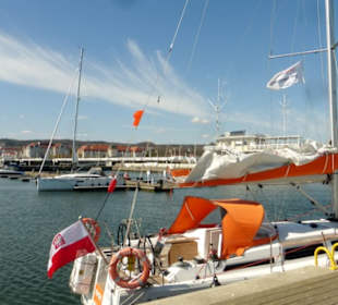Sopot: Kleiner Hafen an der Molo (Seebrücke)