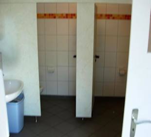 WC-Anlage super für alle offen