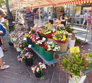 Ein Stand auf dem Markt