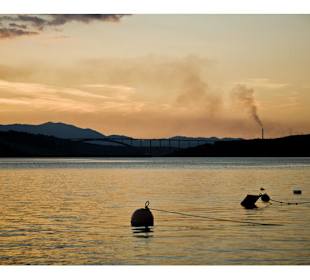 KRK o zachodzie słońca