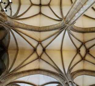 Gewölbe des Langhauses im Erfurter Dom