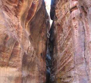 In der Zugangsschlucht