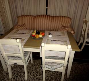 Blick in den Gastraum der Schlossküche