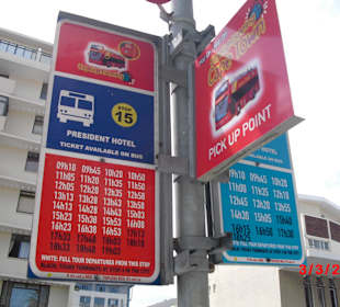 Bushaltestelle Sightseeing